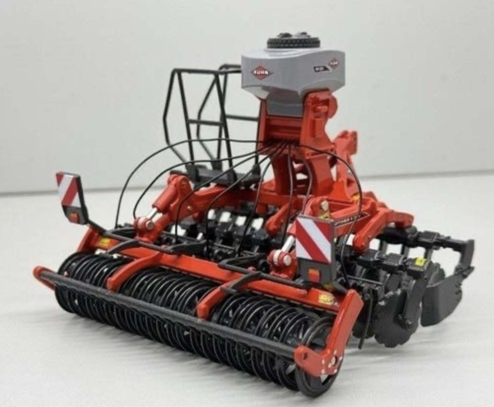 Déchaumer KUHN Optimer 303 avec trémie SH201 grise