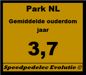 Kengetal gemiddelde ouderdom in jaren van het speedpedelec park NL op 2 januari 2022