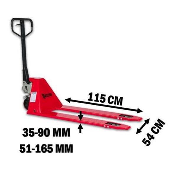 Palletwagen Extra laag 35-90mm / 51-165mm Weldon