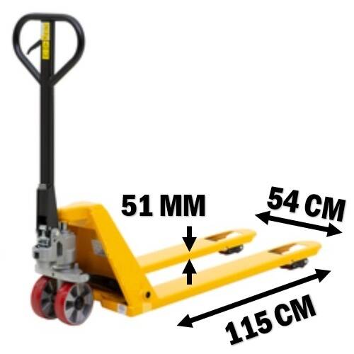 Palletwagen Laag 52mm 2000Kg 1150x540mm