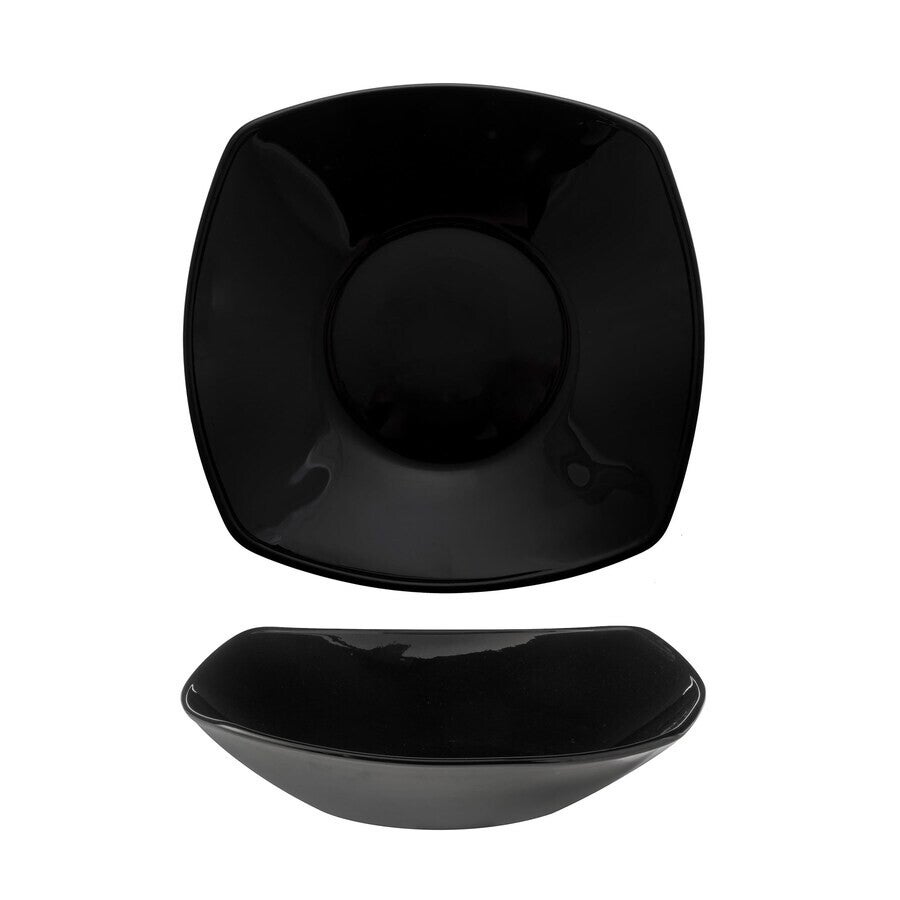 HI136101 - BORMIOLI ECLISSI Piatto Fondo Nero 21,3 x 21,3cm (12)