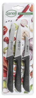 Coltelli Set Mix / 1 spelucchino 1 pomodoro 1 verdura / 1 conf. da 3 pezzi / SANELLI JOLLY