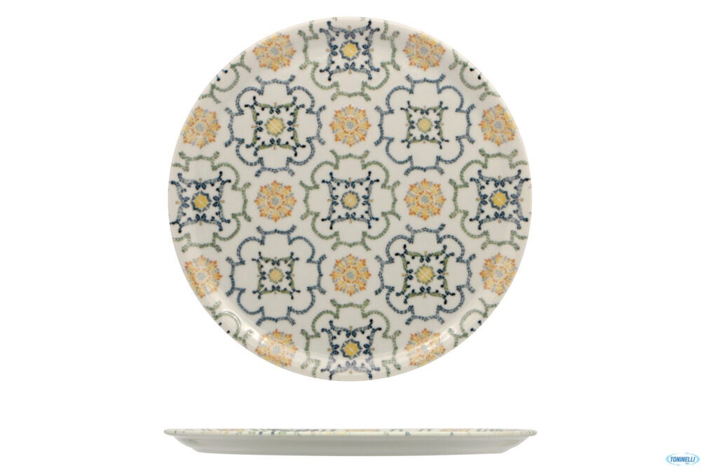 Piatto Pizza / Porcellana Decorata / diam. cm.33 / 6 pezzi / SATURNIA AGADIR NAPOLI / Cod. AGAP/15742