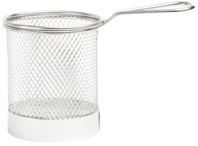 Cestino Per Fritti Mini - Acciaio Inox diam. cm.9x12,5 (12) - AI ANDALUS - Cod. AGAP/12768