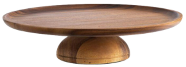 Alzata Portatorta - Legno di acacia cm. 33 H cm.8 (1) - Cod. AGAP/18137