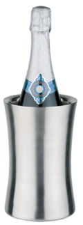 Refrigeratore bottiglia / Acciaio inox a doppia parete / Acciaio / H cm.19 / diam. cm.10-12,5 / 1 Pezzo / RCR ALKEMIST