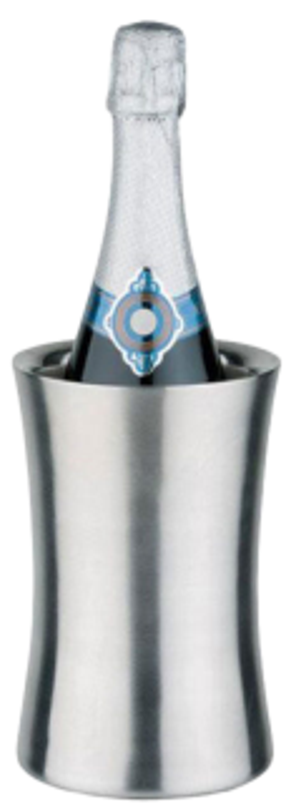 Refrigeratore bottiglia / Acciaio inox a doppia parete / Acciaio / H cm.19 / diam. cm.10-12,5 / 1 Pezzo / RCR ALKEMIST