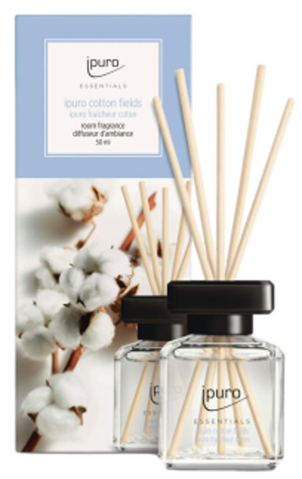 Diffusore Profumazione / 200ml / Cotton Fields / Con bastoncini / IPURO