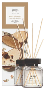 Diffusore Profumazione / 200ml / Cedar Wood / Con bastoncini / IPURO