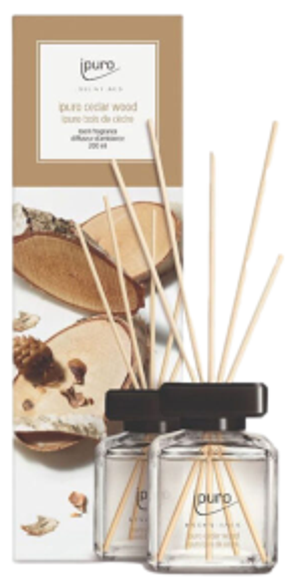 Diffusore Profumazione / 200ml / Cedar Wood / Con bastoncini / IPURO