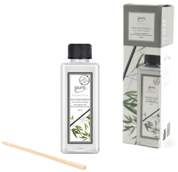 Diffusore Profumazione Ricarica / 500ml / Black Bamboo / Con 7 bastoncini / IPURO