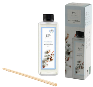 Diffusore Profumazione Ricarica / 500ml / Cotton Fields / Con 7 bastoncini / IPURO