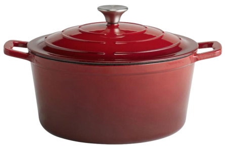 AGAP/23434 - 5 STARS Casseruola Media con coperchio Ghisa 2 manici Cm 25 H11,5 4lt (1)