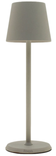 Lampada da Tavolo / Cordless a led / Tortora / diam. cm.11 / H. cm.34 / 3,5W / FENIXE LUMIERE ROUND