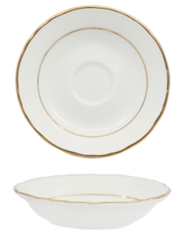 FENIXE DIANA GOLD / Piattino Caffè / Porcellana / diam. cm.12 / 6 pezzi