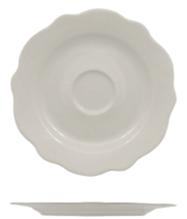 FENIXE GRACE / Piattino Caffè / Porcellana / diam. cm.12,5 / 12 pezzi