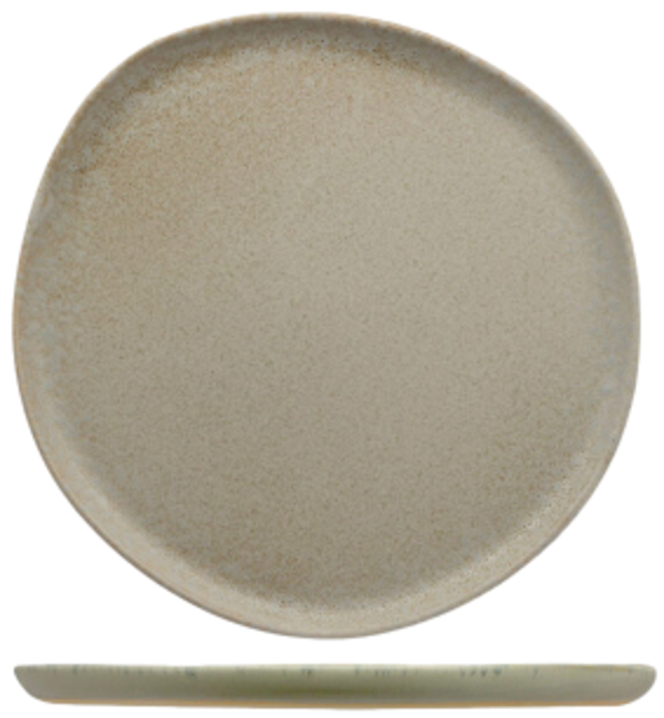 FENIXE ANTIQUA / Piatto Piano Organic / Gres Porcellanato / diam. cm.26 / 6 pezzi