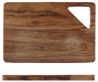 Tagliere Rettangolare - Legno di acacia cm.35x25,5 H cm.1,7 con foro, appendibile (1) - Cod. AGAP/24147