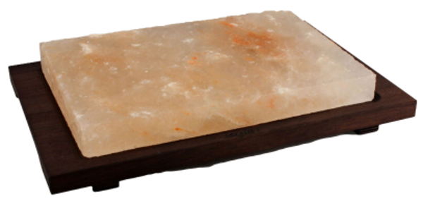 Piastra sale a servire rettangolare con base legno / cm.20x30 base cm.33 / 1 pezzo / BISETTI