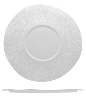 FENIXE KORALIA / Piatto piano gourmet / porcellana / diam. cm.31 int. diam. cm.14 / 4 pezzi