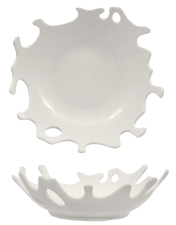FENIXE SELECTA / Coppa Splash / Porcellana / diam. cm.24 / 3 pezzi