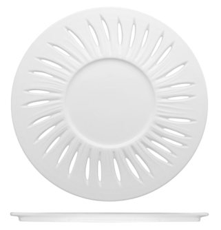 FENIXE ZEFIRO / Piatto piano gourmet / porcellana / diam. cm.31 int. diam. cm.14 / 4 pezzi