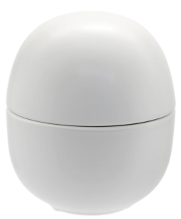FENIXE WHITE / Coppetta Uovo con coperchio / Gres Porcellanato / diam. cm.12,5 / H cm.14 / 6 pezzi