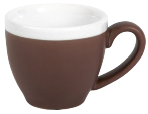 Tazza Caffè / Porcellana colorata / cl.8 / 6 pezzi / LIONESS MARRONE