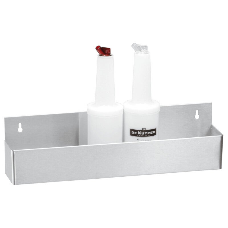 Rastrelliera per bottiglie / Acciaio Inox / cm.56x10,5 / h cm.15,5 / 6 bottiglie / 1 pezzo / PADERNO