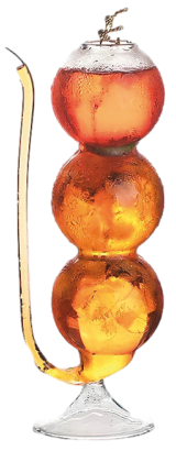 Bicchiere / Vetro borosilicato / cl.32,5 / diam. cm.2,5/6,5 / h cm.21,5 / 1 pezzo / PADERNO BUBBLE GLASS