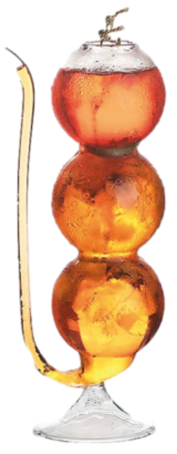 Bicchiere / Vetro borosilicato / cl.32,5 / diam. cm.2,5/6,5 / h cm.21,5 / 1 pezzo / PADERNO BUBBLE GLASS