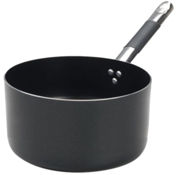 Casseruola Alta / Alluminio / Antiaderente / 1 Manico / diam. cm.20 h. cm.11 lt. 3,3 (1) / AI BLACK / AGAP/25883