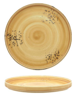 Piatto piano / Porcellana / Decorato a mano / diam. cm.26 / H cm.2,7 / 6 pezzi / SANGO KAIDEN SUNRISE YELLOW
