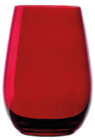 Bicchiere / Vetro colorato / Rosso / cl.46,5 / H cm.12,3 / diam. cm.6,5 / Conf. 6 pezzi / STOLZLE LAUSITZ ELEMENTS