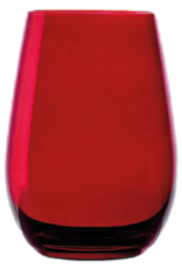 Bicchiere / Vetro colorato / Rosso / cl.46,5 / H cm.12,3 / diam. cm.6,5 / Conf. 6 pezzi / STOLZLE LAUSITZ ELEMENTS