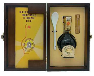 AGGAZZOTTI - Aceto Balsamico Tradizionale di Modena  DOP Extravecchio 10cl in cofanetto di legno (1) - Cod. GABE/0150Y