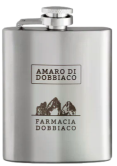 FARMACIA DOBBIACO - "AMARO DOBBIACO" 10cl fiaschetta in metallo (1) - Cod. GABE/0083Y