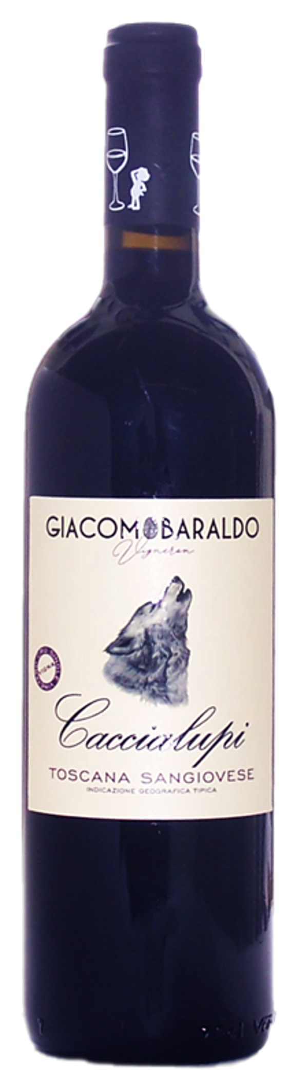 GIACOMO BARALDO - "CACCIALUPI" Rosso Toscana IGP 2022 75cl (6) - Cod. ETIC/GBCA22