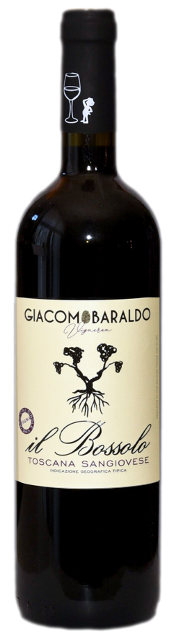 GIACOMO BARALDO - "IL BOSSOLO" Rosso Toscana IGP 2022 75cl (6) - Cod. ETIC/GBIB22
