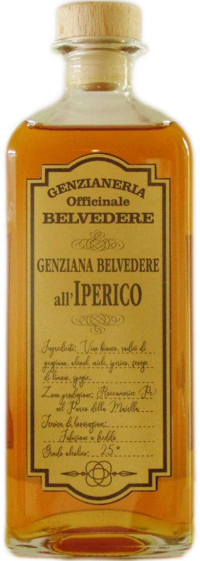 GENZIANERIA OFFICINALE BELVEDERE - "ALL'IPERICO" Liquore di Genziana 70cl (6)