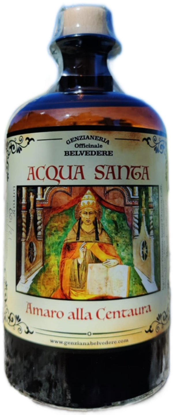 GENZIANERIA OFFICINALE BELVEDERE - "ACQUA SANTA" Amaro alla centaura 50cl (6)