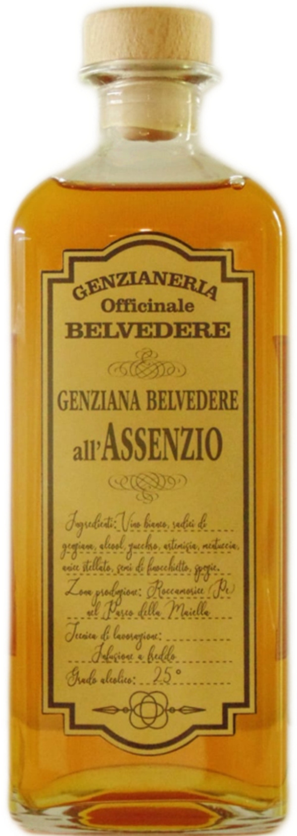 GENZIANERIA OFFICINALE BELVEDERE - "ALL'ASSENZIO" Liquore di Genziana 70cl (6)