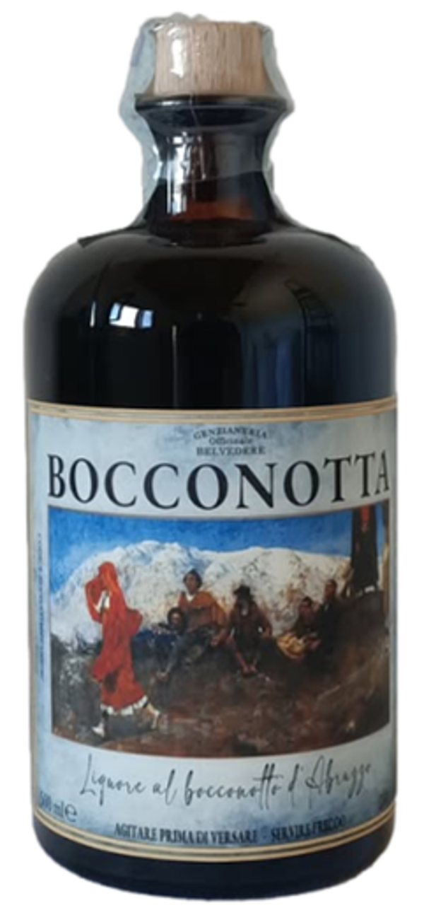 GENZIANERIA OFFICINALE BELVEDERE - "BOCCONOTTA" Liquore al Bocconotto di Castelfrentano 70cl (6)