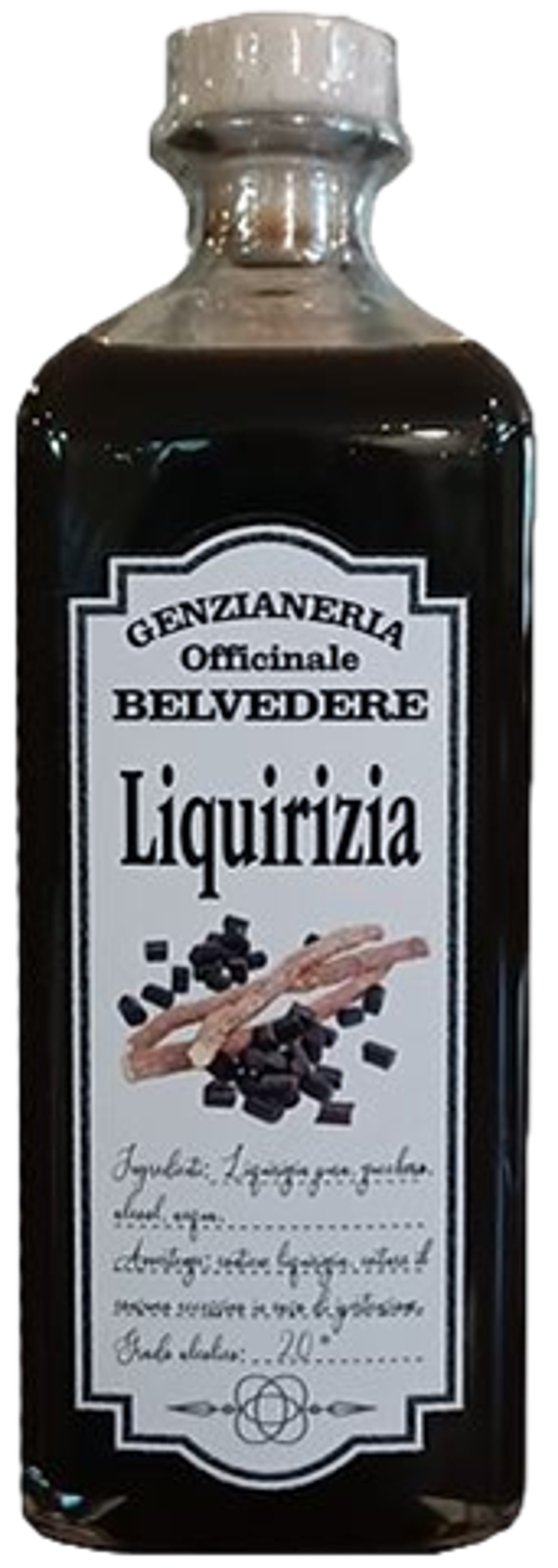 GENZIANERIA OFFICINALE BELVEDERE - "LIQUIRIZIA" Liquore di liquirizia 70cl (6)