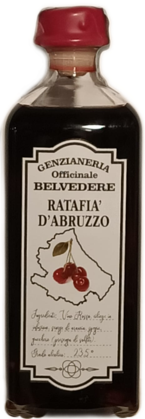 GENZIANERIA OFFICINALE BELVEDERE - "RATAFIA' " Liquore di ciliegie 70cl (6)