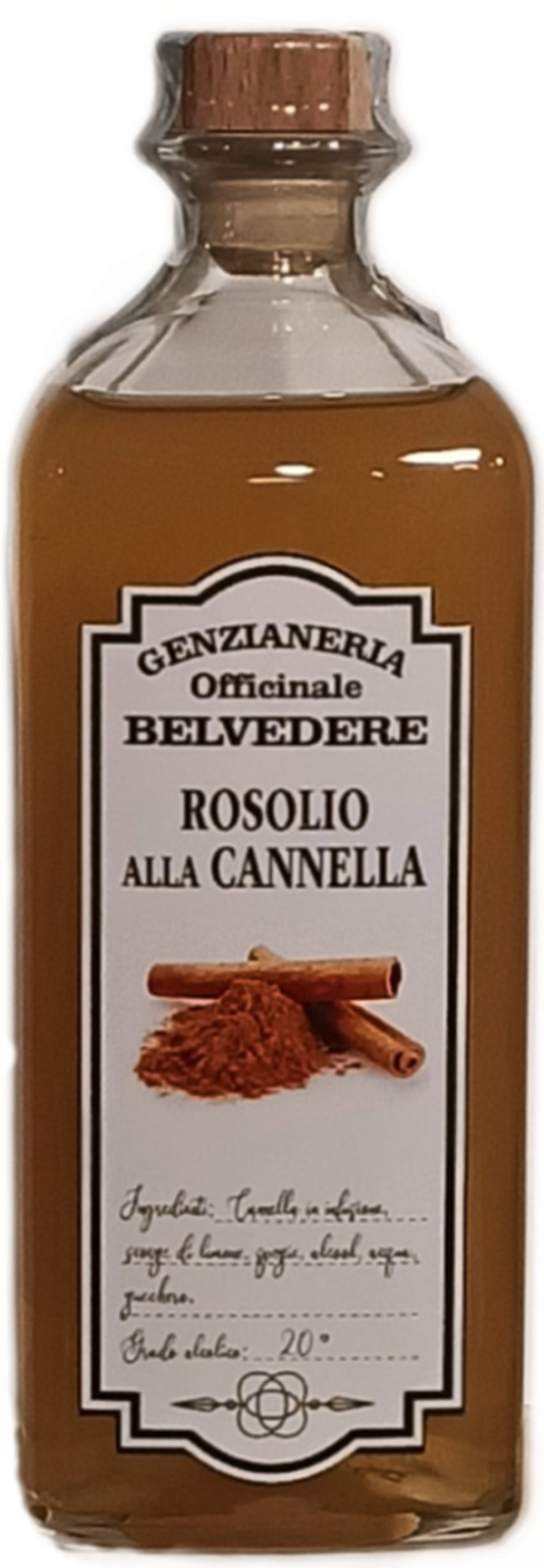 GENZIANERIA OFFICINALE BELVEDERE - "ROSOLIO ALLA CANNELLA" Liquore 70cl (6)