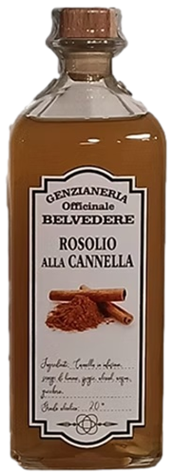 GENZIANERIA OFFICINALE BELVEDERE Rosolio alla cannella 70cl (6)
