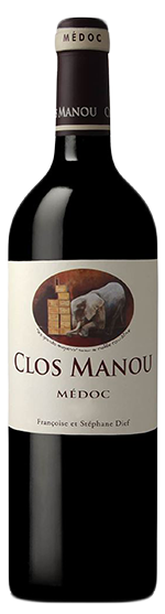 CLOS MANOU - "CLOS MANOU" Medoc AOP 2019 75cl in cassa di legno (6) - Cod. ETIC/CLCL19