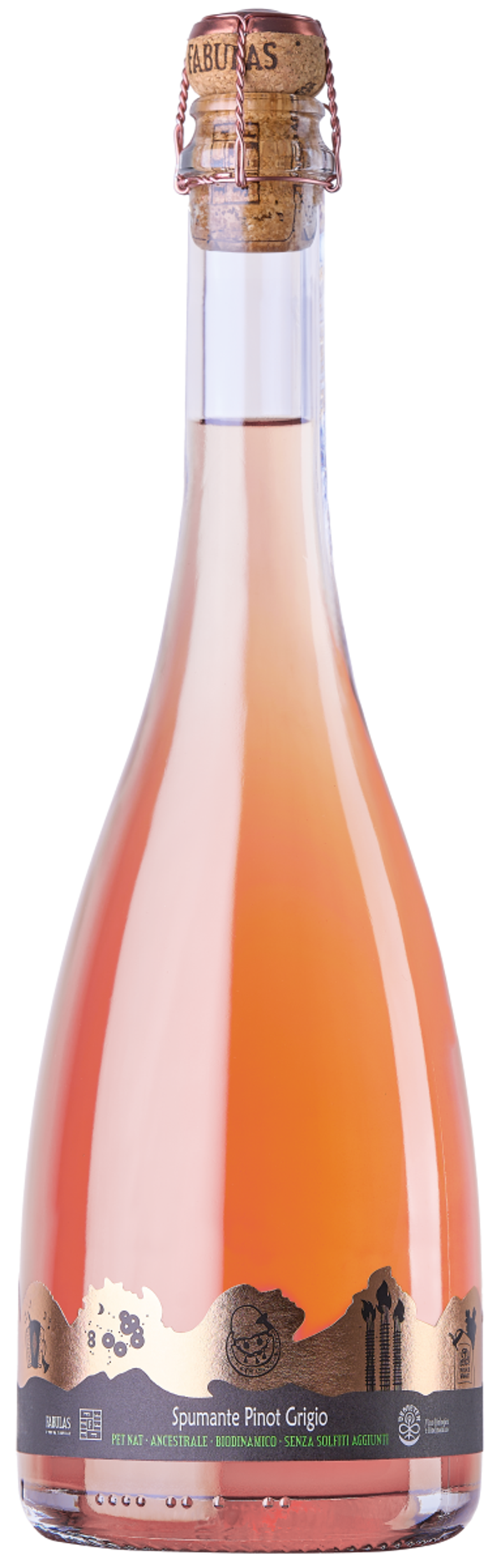 FABULAS "ANCESTRALE" Spumante Pet-Nat di Pinot Grigio Ramato 2022 75cl (6)