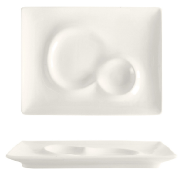 VASSOIO - FENIXE "SELECTA GOURMET 2 INVITI" Porcellana lucida cm.30,6x20,7 (4) Cod. HI024005